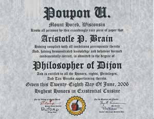 Poupon U Diploma: Ph.D Degree