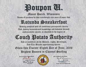 Poupon U Diploma: CPA Degree