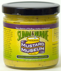 Slimm & Nunne Maple Peppercorn Mustard (7.75 Oz)