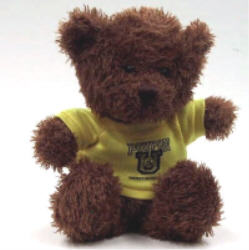 Poupon U Brown Bear W/ Yellow Shirt (10')